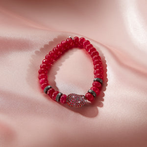 Scarlet Agate Bracelet